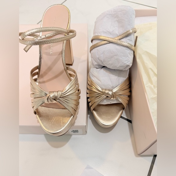 Loeffler Randall Platform Block Heel Sandals with Ankle Strap *NWT size 6 - Picture 5 of 7